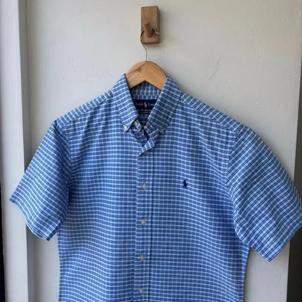 [BUNJANG] Polo Ralph Lauren Checked Short Sleeve Shirt Classic Fit / 17578 - 폴로 랄프로렌 체크 반팔 셔츠