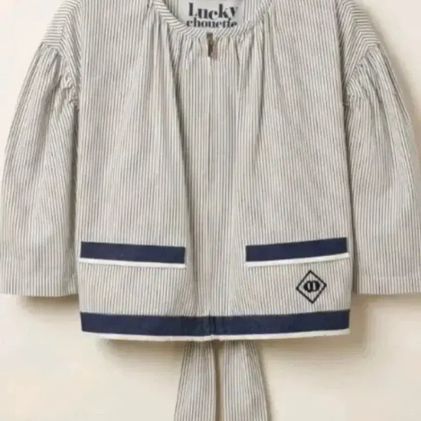 [BUNJANG] Lucky Chouette Striped Jacket and Shorts Set / 럭키슈에뜨 스트라이프 자켓 반바지 세트