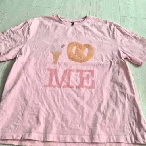 [BUNJANG] Lucky Chouette Pink Short-Sleeve T-Shirt / 럭키슈에뜨 티셔츠팝니다