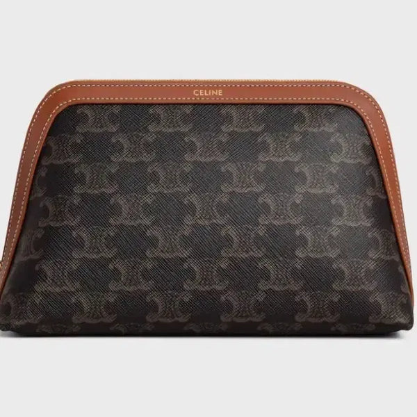 [BUNJANG] Celine Medium Triomphe Cosmetic Pouch / 셀린느 코스메틱 파우치 미듐
