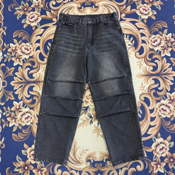 [BUNJANG] XTONZ Black Denim Banding Pants - Medium / (M)엑스톤즈 XTONZ 흑청 밴딩 데님팬츠