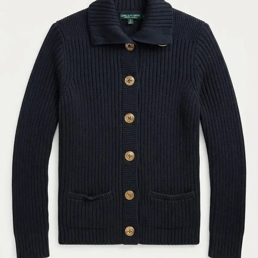 [BUNJANG] Ralph Lauren Navy Cotton Cardigan XL / 랄프로렌 XL 네이비 코튼 가디건