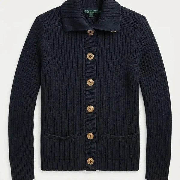 [BUNJANG] Ralph Lauren Navy Cotton Cardigan XL / 랄프로렌 XL 네이비 코튼 가디건