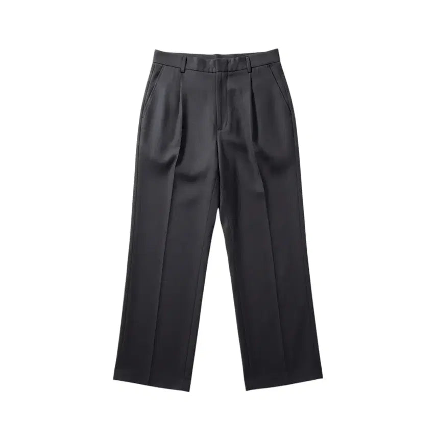 [BUNJANG] Women's Back-Banded Pinched Slacks (Black) / 여성F/ 뒷밴딩 핀턱 슬랙스BK 5-119
