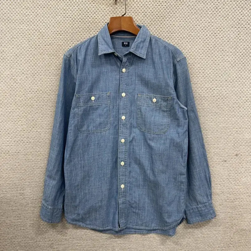 [BUNJANG] Uniqlo S Navy Button-Down Shirt / 유니클로 셔츠 S D09791