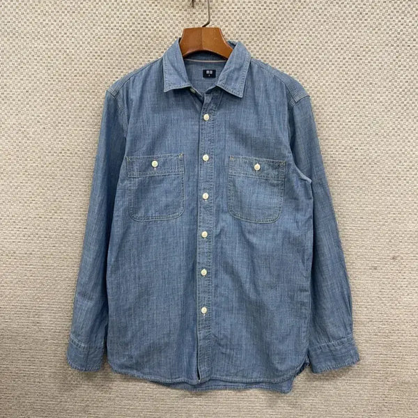[BUNJANG] Uniqlo S Navy Button-Down Shirt / 유니클로 셔츠 S D09791