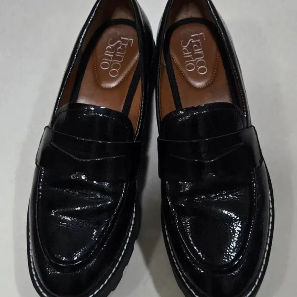 [BUNJANG] Franco Sarto Black Patent Loafers / 프랑코사르토 블랙 페이던트 로퍼