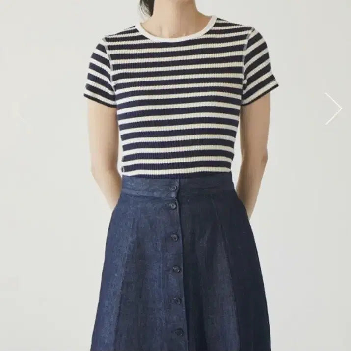 [BUNJANG] URBANIC French Stripe T-Shirt / 얼바닉 프렌치 스트라이프 티셔츠
