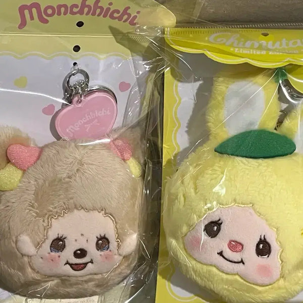 [BUNJANG] Love Happy Angel Monchhichi Girl & Lemon Chimutan Set / 러브해피엔젤 신상 몬치치걸 & 레몬 치무탄 세트