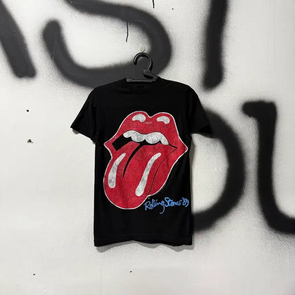 [BUNJANG] Rolling Stones Big Printing Slim Fit T-Shirt / 롤링스톤스 빅 프린팅 딱붙핏 반팔 티셔츠