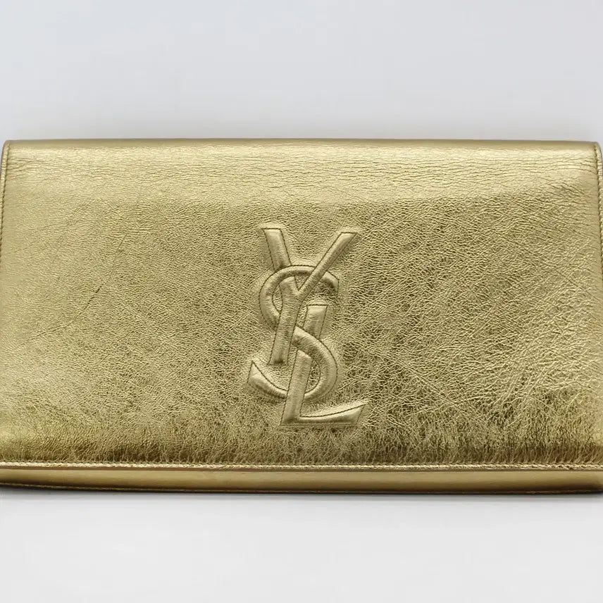 [BUNJANG] Saint Laurent Beige Bellechasse Clutch 361120 / 생로랑 베이지 벨드쥬르 클러치 361120