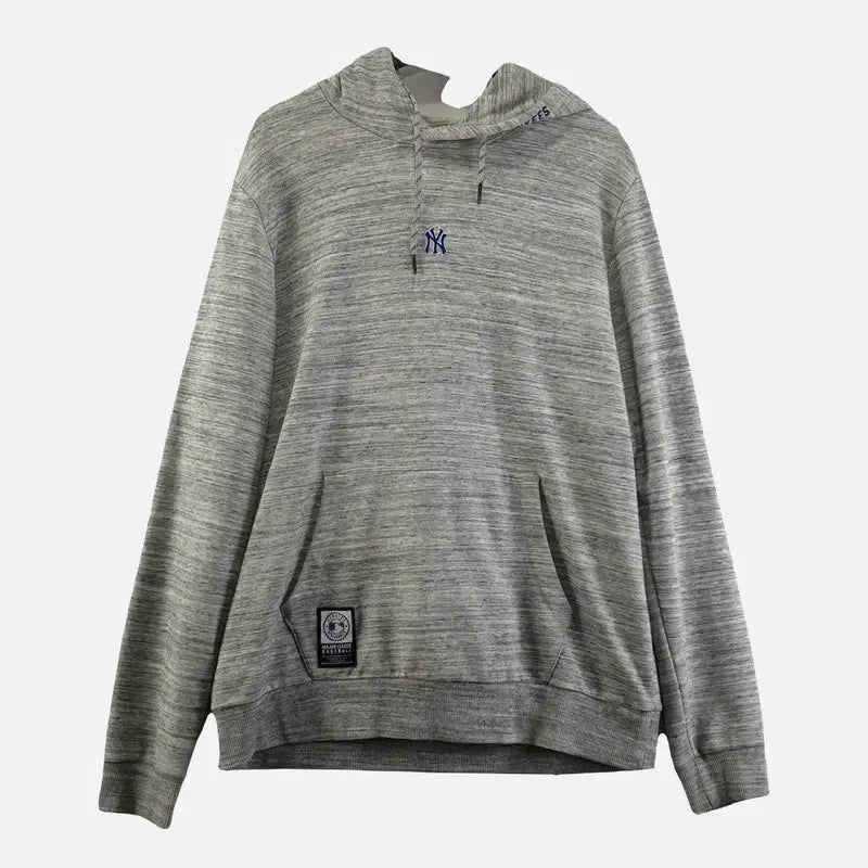 [BUNJANG] MLB Light Grey Hoodie T-shirt / 엠엘비 라이트 그레이 남자 후드티 110 N8338