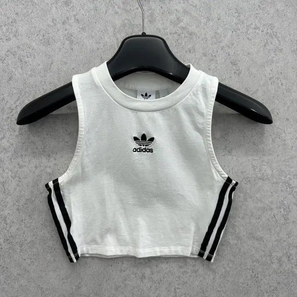 [BUNJANG] Adidas Cropped Sleeveless T-Shirt (Size XS) / 85 아디다스 크롭 민소매 티셔츠