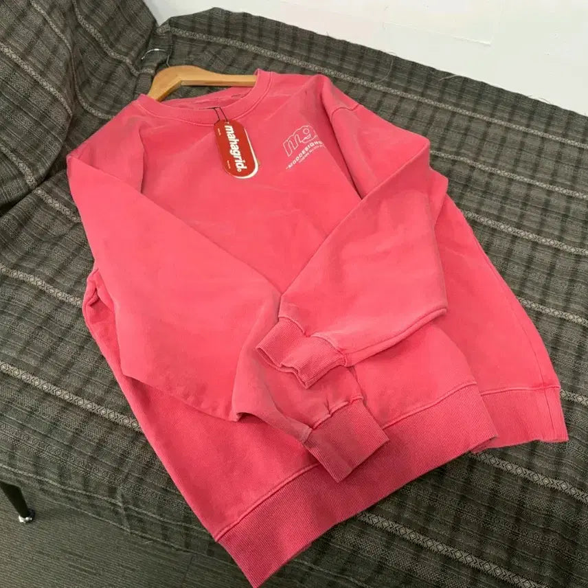 [BUNJANG] Mahagrid Pink Sweatshirt / (새상품) 마하그리드 맨투맨 핑크