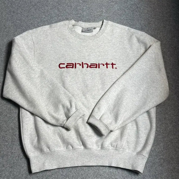 [BUNJANG] Carhartt Sweatshirt Melange Grey M / 칼하트 맨투맨 멜란지 그레이 M