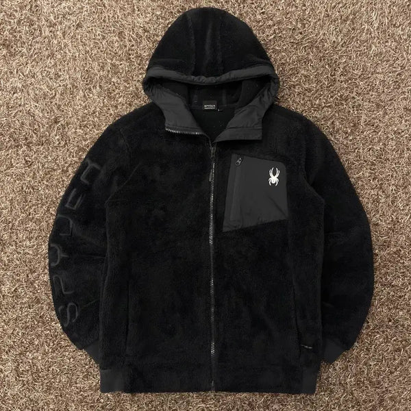 [BUNJANG] L.Spider Fleece Hooded Zip-Up Jacket / L 스파이더 플리스 후드 집업 자켓