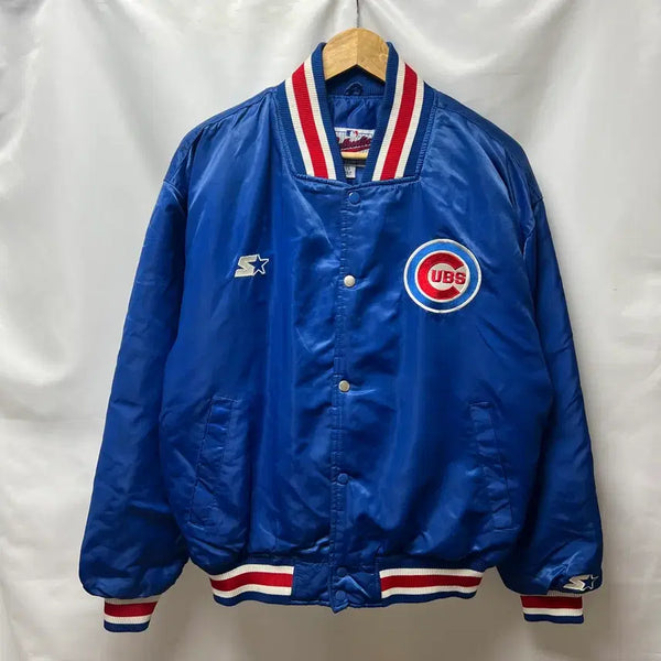 [BUNJANG] Starter Chicago Cubs Stadium Varsity Jacket (Blue) / [정품/L] 스타터 시카고컵스 스타디움 블루 바시티자켓 점퍼