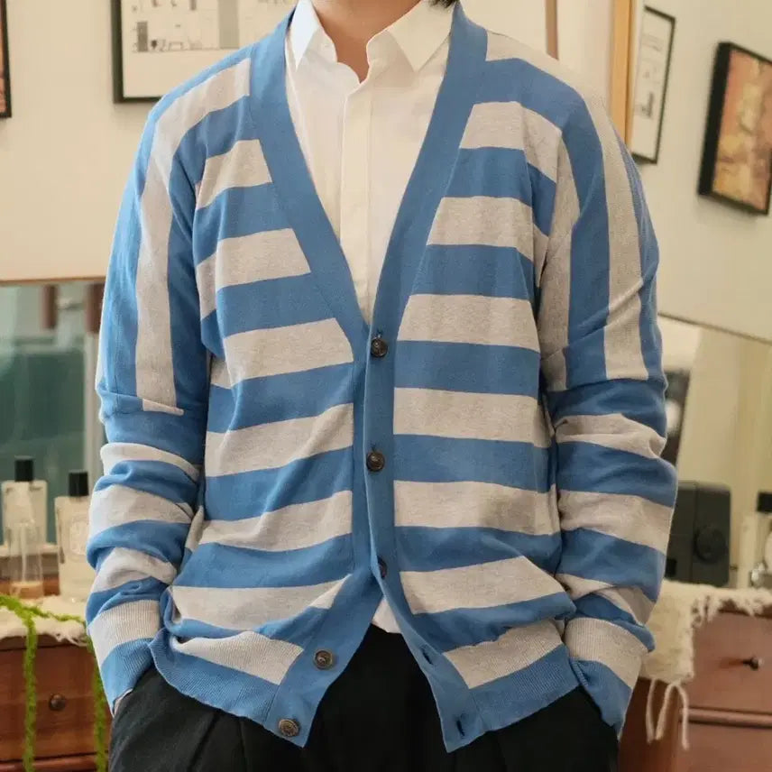 [BUNJANG] Maison Margiela 03ss Border Cardigan / 마르지엘라 03ss 본인기 보더 가디건