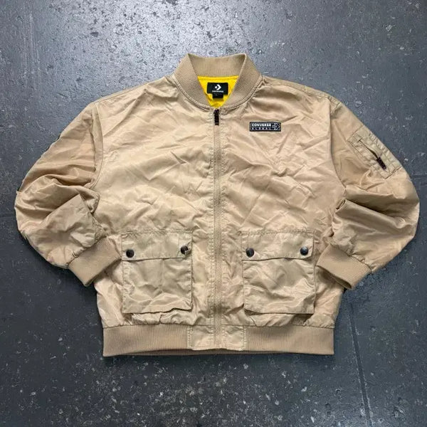 [BUNJANG] 100% Cotton Vintage Bomber Jacket / 100 컨버스 봄버 자켓
