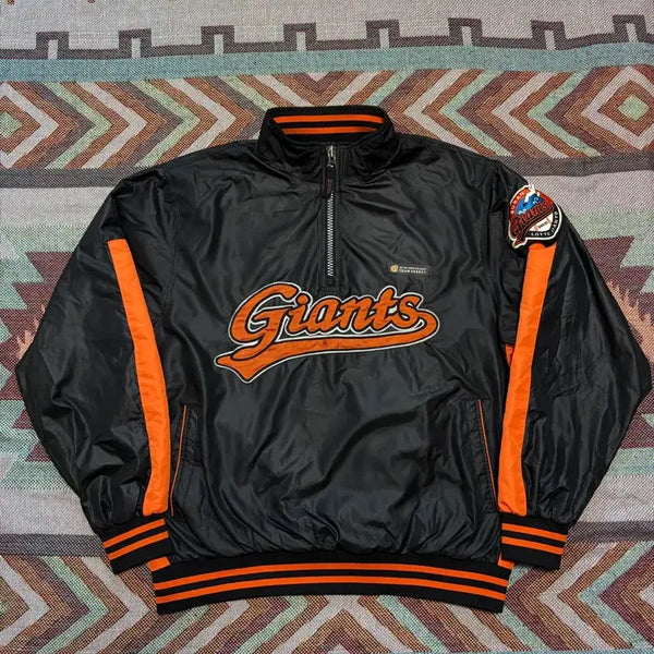 [BUNJANG] Lottery Giants Old Anorak Jacket / 100) 올드 롯데자이언츠 반집업 아노락 자켓
