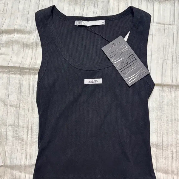 [BUNJANG] BOHEMSEO Basic Sleeveless Crop Top Black / [BOHEMSEO] BASIC SLEEVELESS CROP TOP(black)