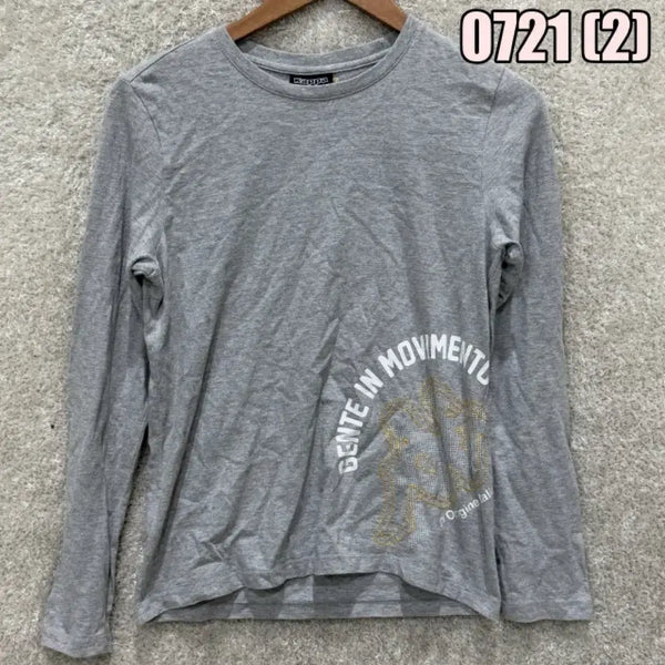 [BUNJANG] Kappa Women's Long Sleeve T-Shirt Grey M / 카파 여성 긴팔티 그레이 m