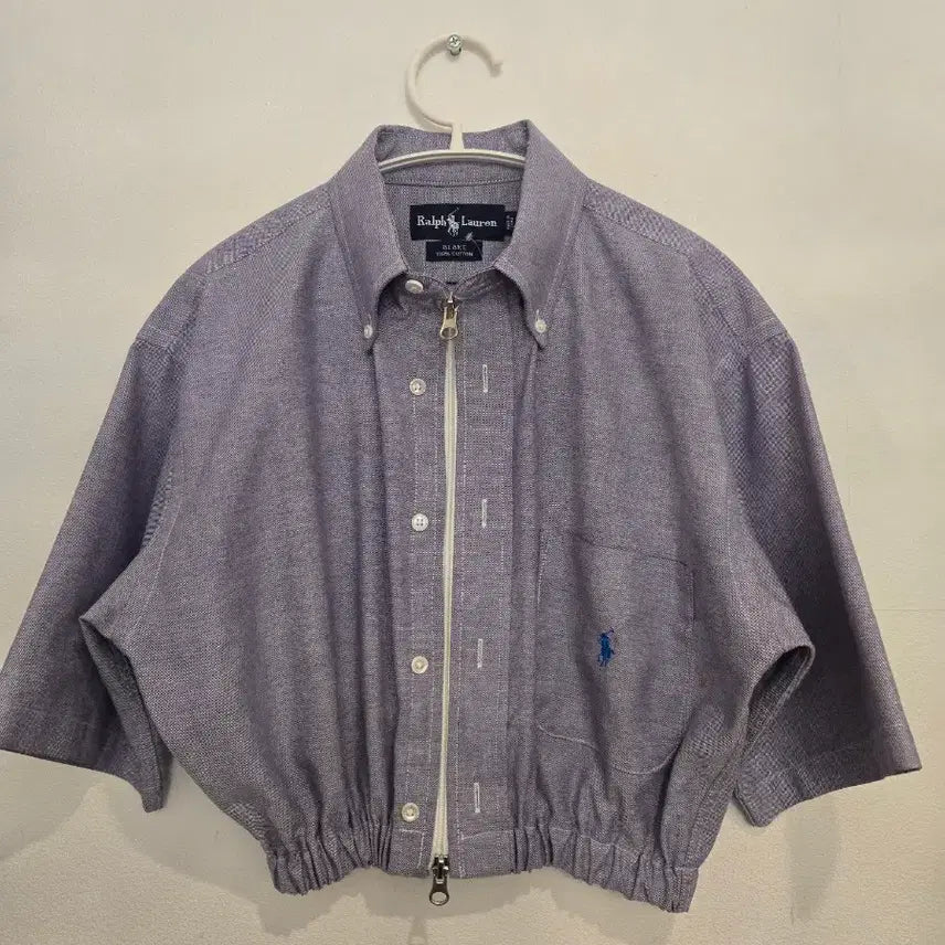 [BUNJANG] Polo Ralph Lauren Cropped Shirt Size M / 폴로랄프로렌 크롭 남방 M
