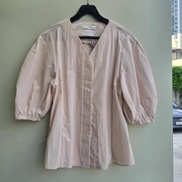 [BUNJANG] Misha Puff V-Neck Blouse / 미샤 퍼프 브이넥 블라우스