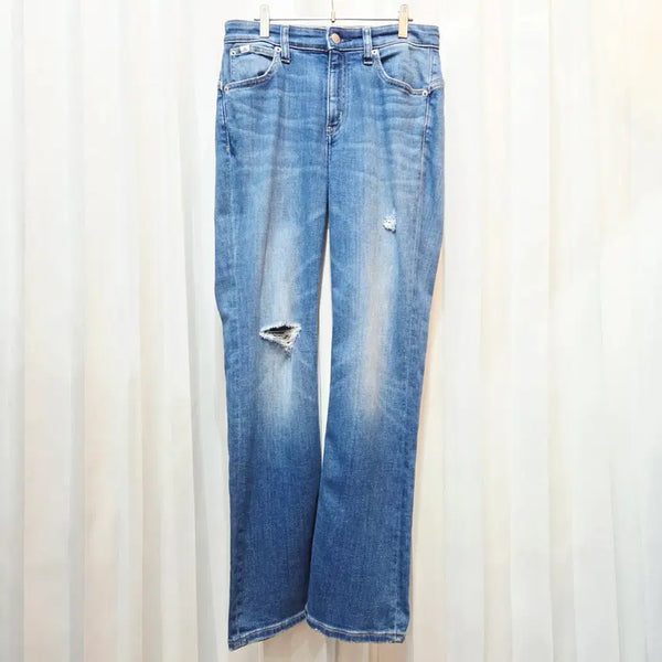 [BUNJANG] Calvin Klein 27" Distressed Bootcut Denim Pants C608 / 27인치 캘빈클라인 디스트레스트 부츠컷 데님 팬츠 C608