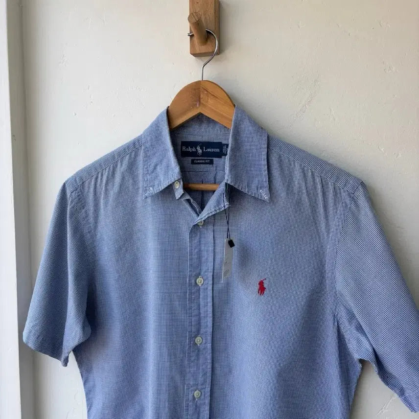 [BUNJANG] Polo Ralph Lauren Classic Fit Check Short Sleeve Shirt / 17584 - 폴로 랄프로렌 체크 반팔 셔츠