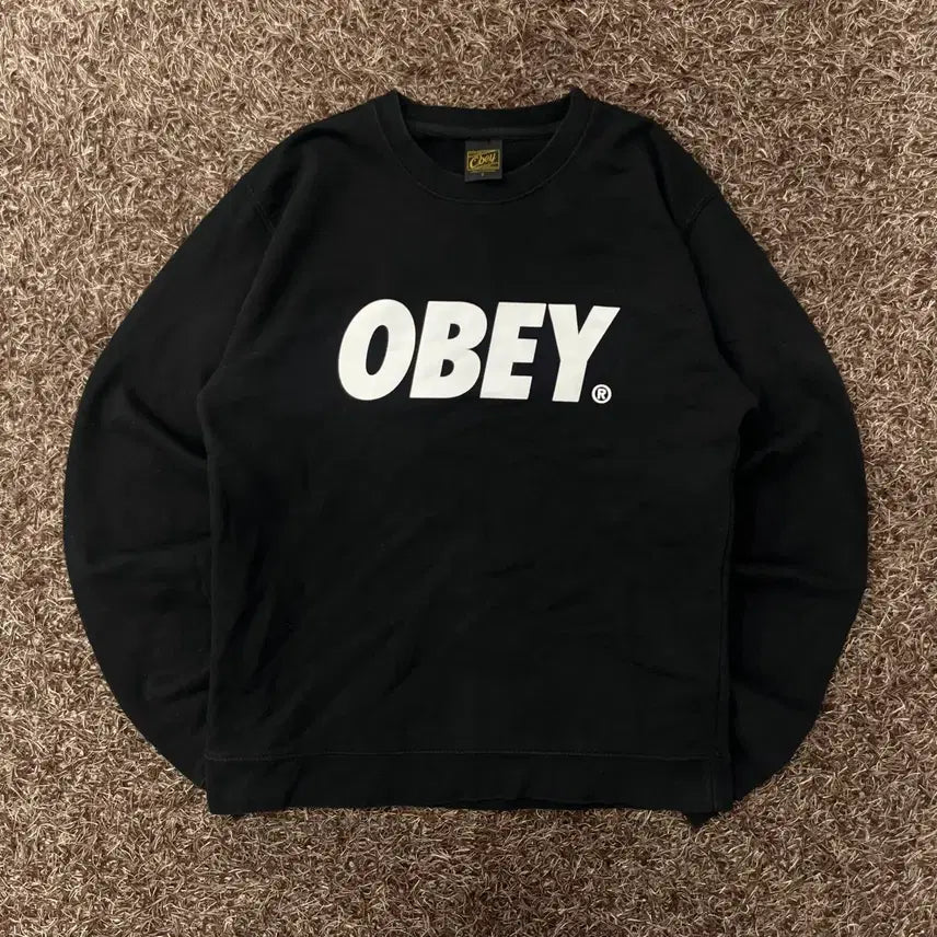 [BUNJANG] S Obei Big Logo Sweatshirt / S 오베이 빅로고 맨투맨