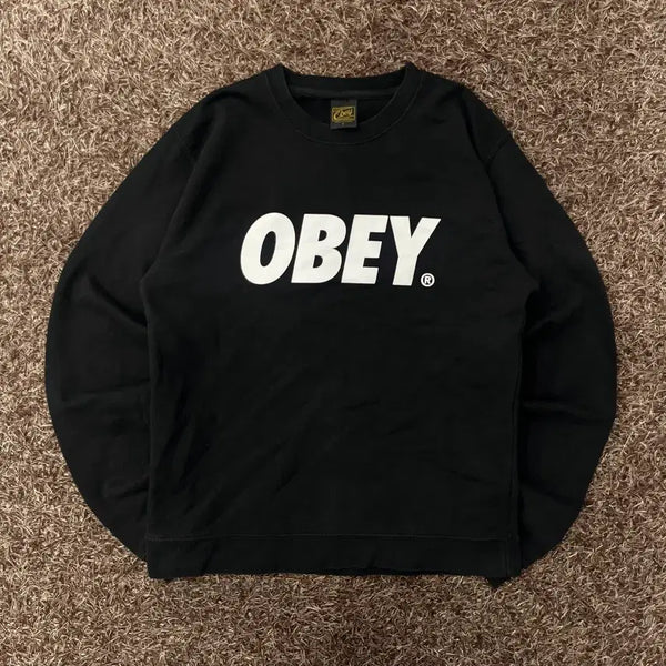 [BUNJANG] S Obei Big Logo Sweatshirt / S 오베이 빅로고 맨투맨