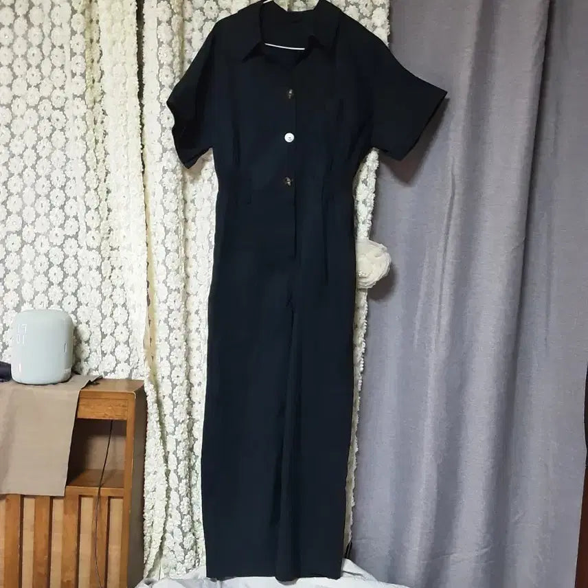 [BUNJANG] Vov Navy Jumpsuit / 보브 네이비 점프 슈트