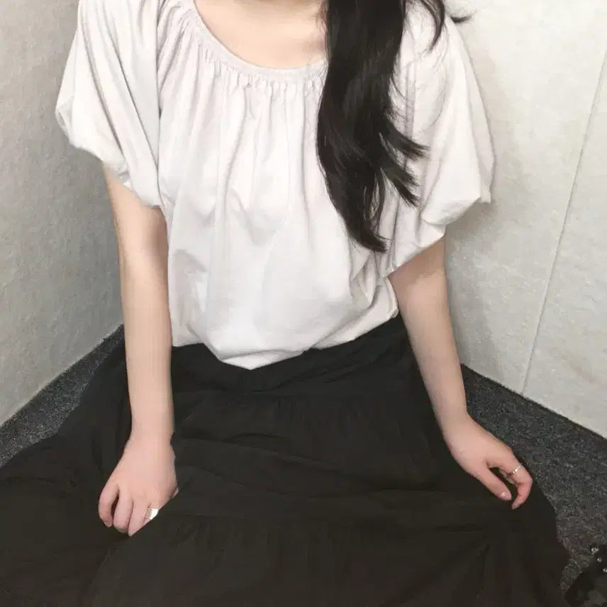 [BUNJANG] Two-way Shirring Top / 투웨이 셔링 탑