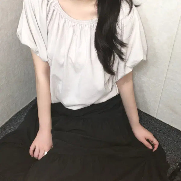 [BUNJANG] Two-way Shirring Top / 투웨이 셔링 탑