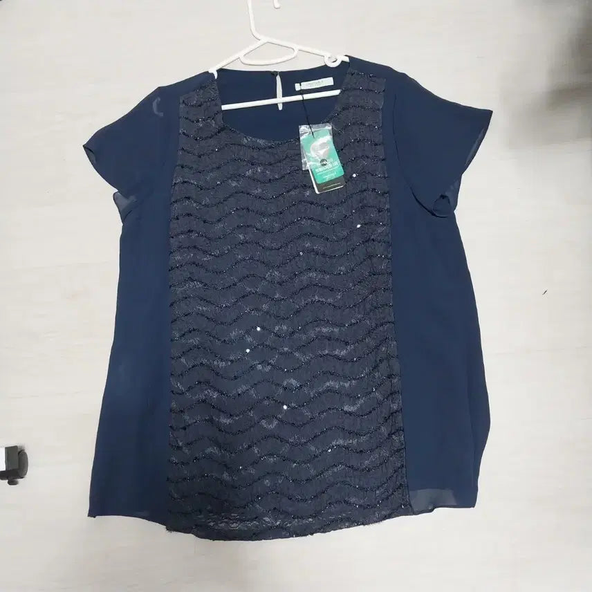[BUNJANG] Crocodile Women's Navy Blouse Size 105 / 크로커다일 여성105 미사용