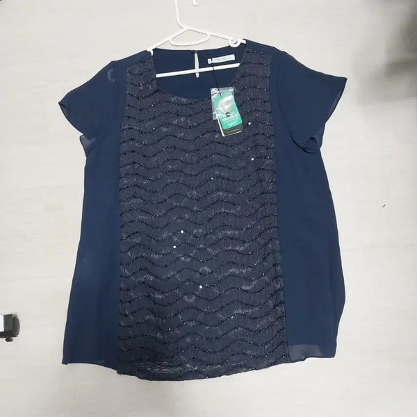 [BUNJANG] Crocodile Women's Navy Blouse Size 105 / 크로커다일 여성105 미사용