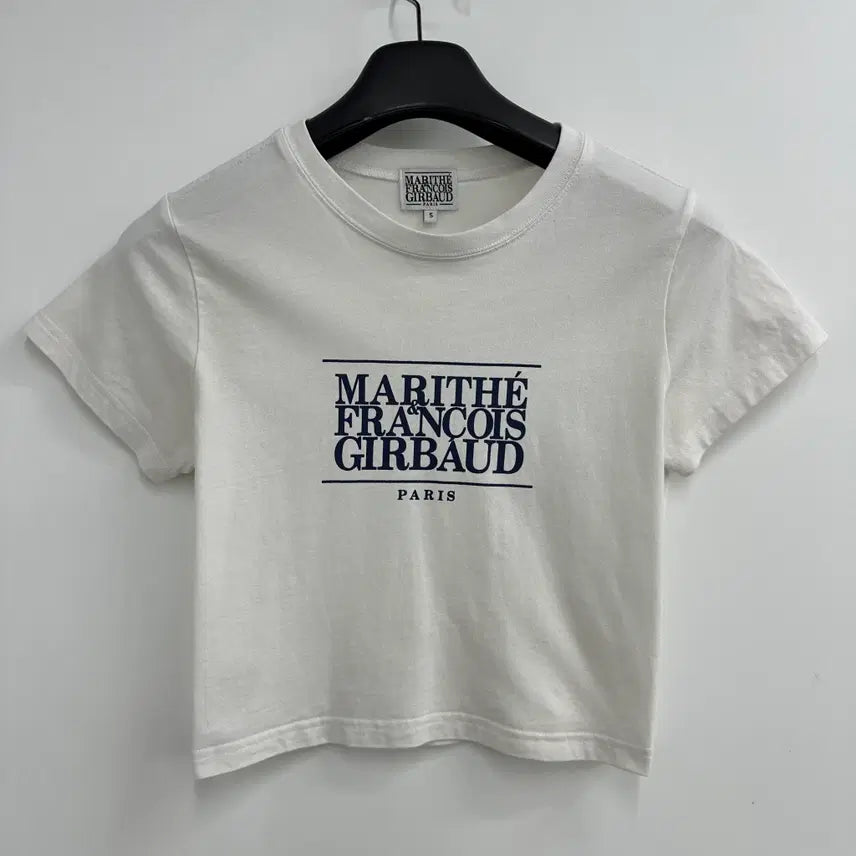 [BUNJANG] Marithe Francois Girbaud Women's Cropped Short Sleeve T-shirt Size S / 90 마리떼 여자 크롭 반팔 티셔츠