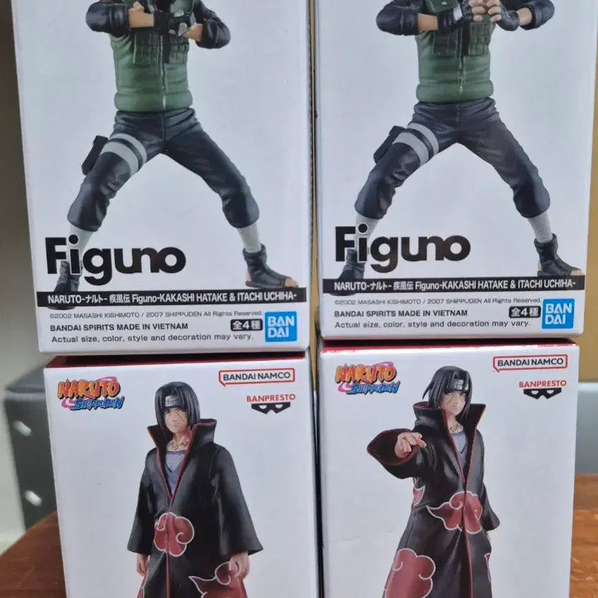 [BUNJANG] Naruto Shippuden PIGNY Figure Kakashi/Itachi (Set A, B, C, D) - Sealed / 미개봉 풀셋)) 나루토 질풍전 피그노 피규어 카카시/이타치(a,b,c,d)