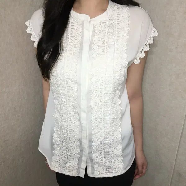 [BUNJANG] Napoleon Lace Blouse / 나폴레옹 레이스 블라우스