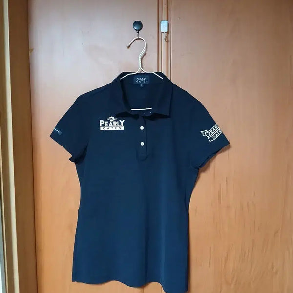 [BUNJANG] Pearly Gates Golf Wear Short Sleeve Polo T-Shirt Navy / PEARLY GATES 골프웨어 반팔 카라티 네이비
