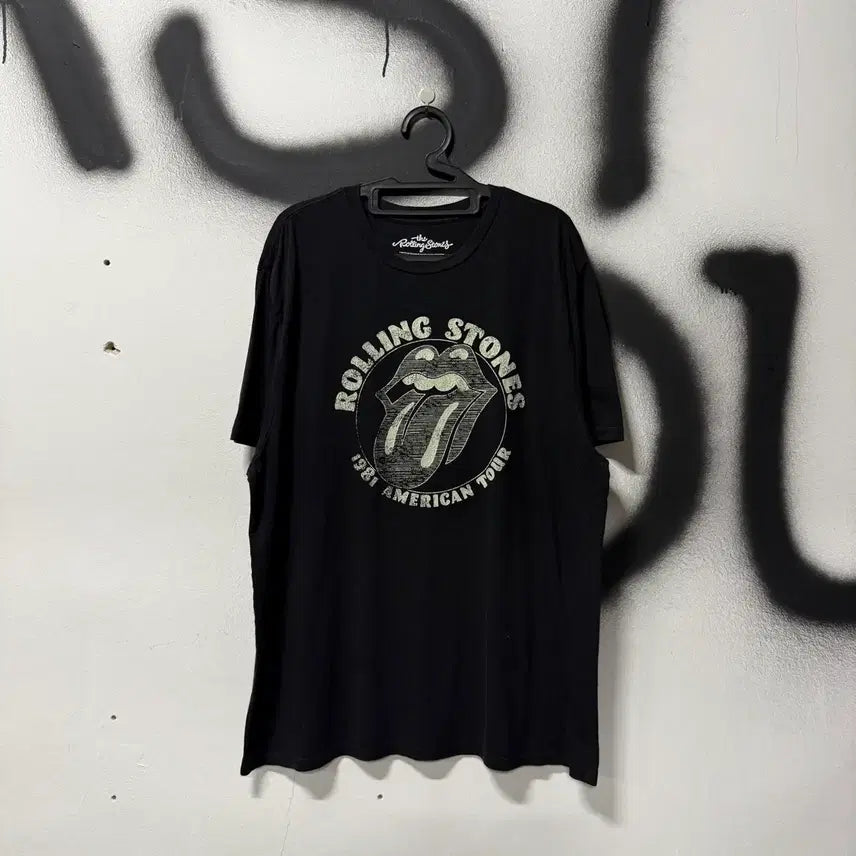 [BUNJANG] The Rolling Stones 1981 American Tour T-Shirt Black / 롤링스톤스 1981 아메리칸 투어 반팔 티셔츠 블랙