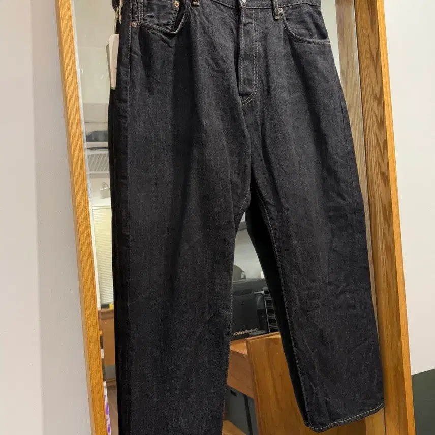 [BUNJANG] Ordinary Fits Loose Ankle Denim Pants - Black (Size 32) / 오디너리핏츠 루즈앵클 블랙 32