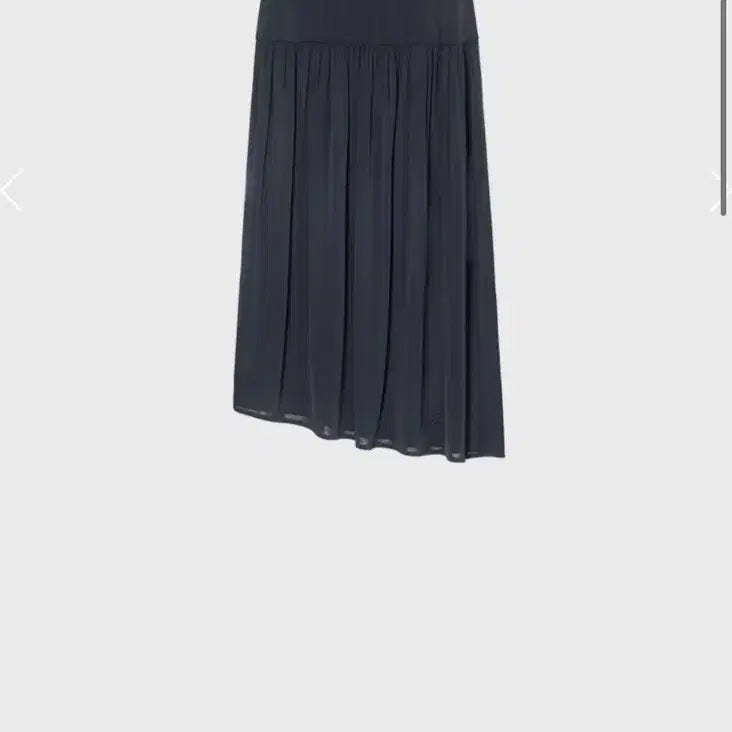 [BUNJANG] Mono Ha Soft Jersey Gathered Skirt Dark Grey / 모노하 소프트 저지 게더드 스커트 다크 그레이