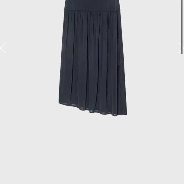 [BUNJANG] Mono Ha Soft Jersey Gathered Skirt Dark Grey / 모노하 소프트 저지 게더드 스커트 다크 그레이