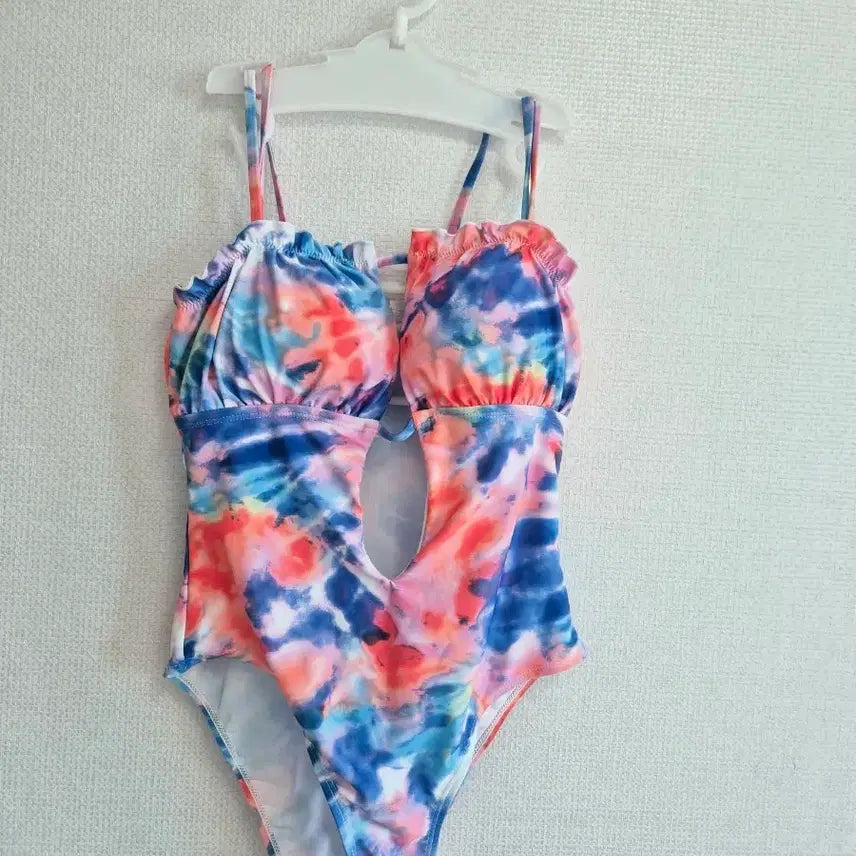 [BUNJANG] Tie-Dye Pattern One-Piece Swimsuit / 타이다이 패턴 원피스 수영복
