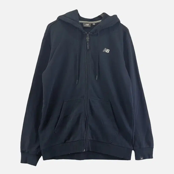 [BUNJANG] New Balance Black Men's Hooded Zip-Up Hoodie Size 100 / 뉴발란스 블랙 남자 후드 집업 100 N8471