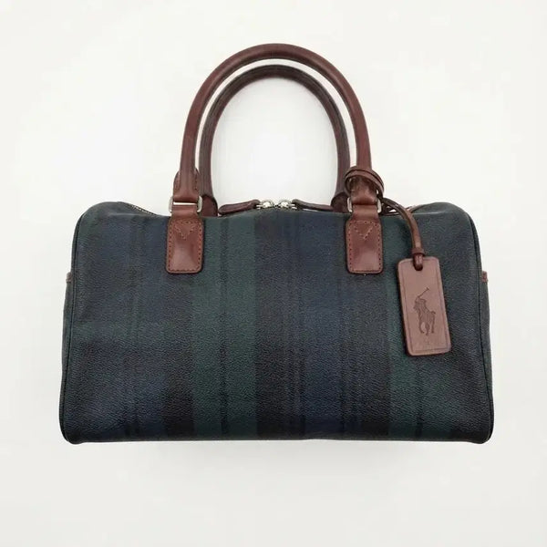 [BUNJANG] Ralph Lauren Check Boston Bag / 랄프로렌 체크 보스턴백