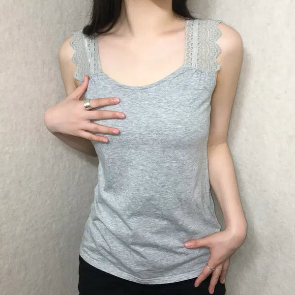 [BUNJANG] Vintage Lace Cami Top / 빈티지 레이스 나시 탑
