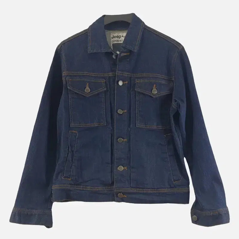 [BUNJANG] Jeep Women's Denim Jacket Navy / 지프 네이비 여자 데님 자켓 FREE N8427